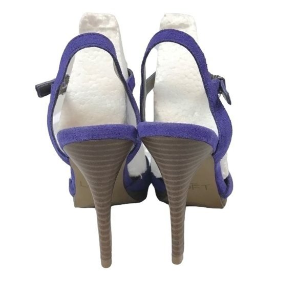 LOFT 5.5 suede tassels-strap heels blue - Picture 4 of 8